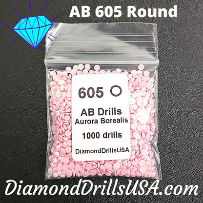AB 605 ROUND Aurora Borealis 5D Diamond Painting Drills