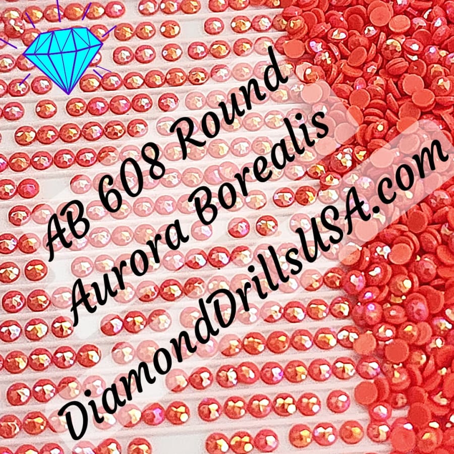 AB 608 ROUND Aurora Borealis 5D Diamond Painting Drills