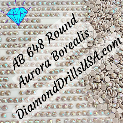 AB 648 ROUND Aurora Borealis 5D Diamond Painting Drills