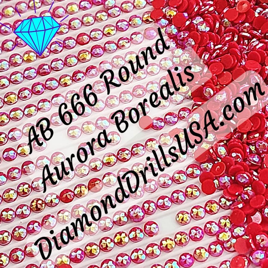 AB 666 ROUND Aurora Borealis 5D Diamond Painting Drills