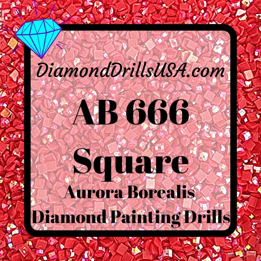 AB 666 SQUARE Aurora Borealis 5D Diamond Painting Drills 