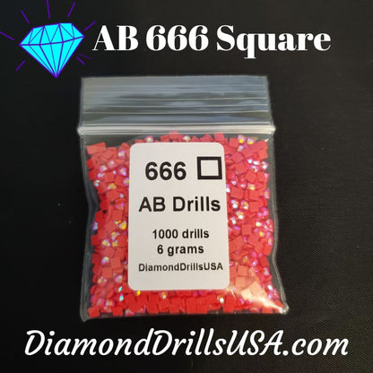 AB 666 SQUARE Aurora Borealis 5D Diamond Painting Drills 