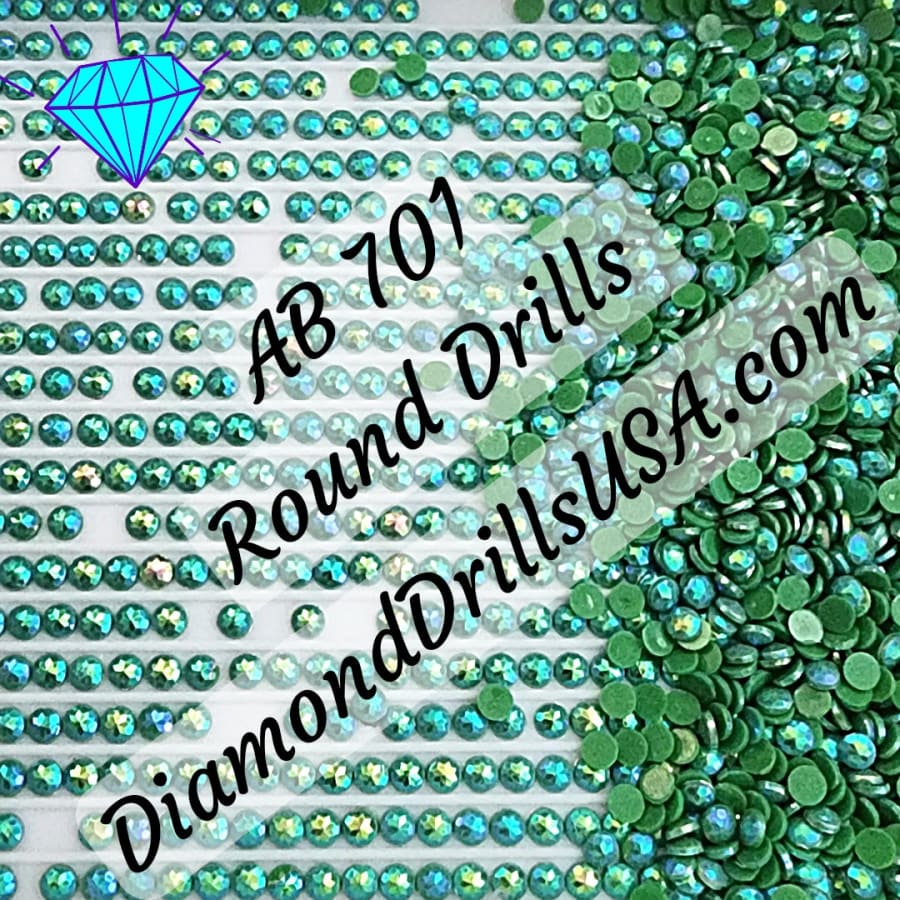 AB 701 ROUND Aurora Borealis 5D Diamond Painting Drills 