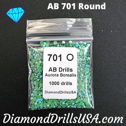 AB 701 ROUND Aurora Borealis 5D Diamond Painting Drills 