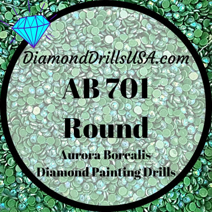 AB 701 ROUND Aurora Borealis 5D Diamond Painting Drills 