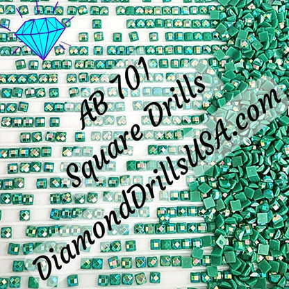 AB 701 SQUARE Aurora Borealis 5D Diamond Painting Drills 