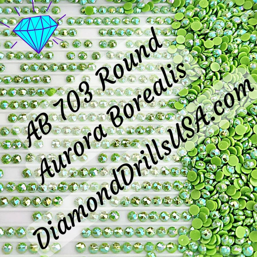 AB 703 ROUND Aurora Borealis 5D Diamond Painting Drills