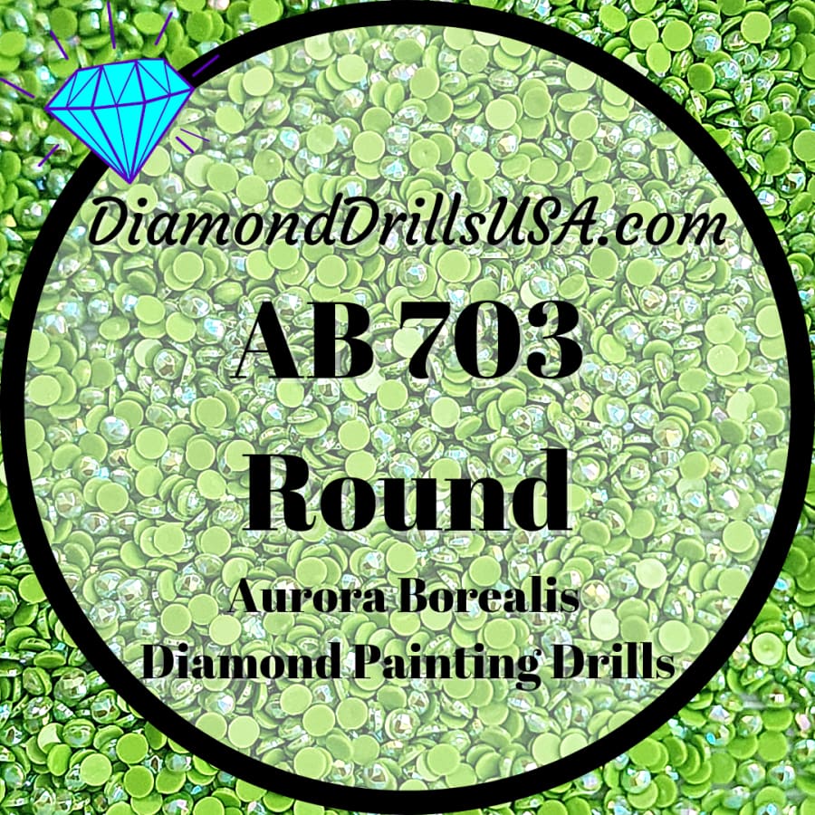 AB 703 ROUND Aurora Borealis 5D Diamond Painting Drills