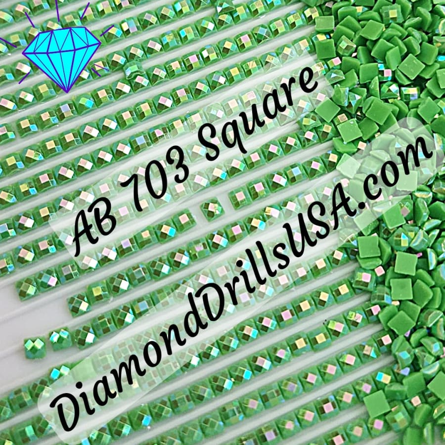 AB 703 SQUARE Aurora Borealis 5D Diamond Painting Drills 