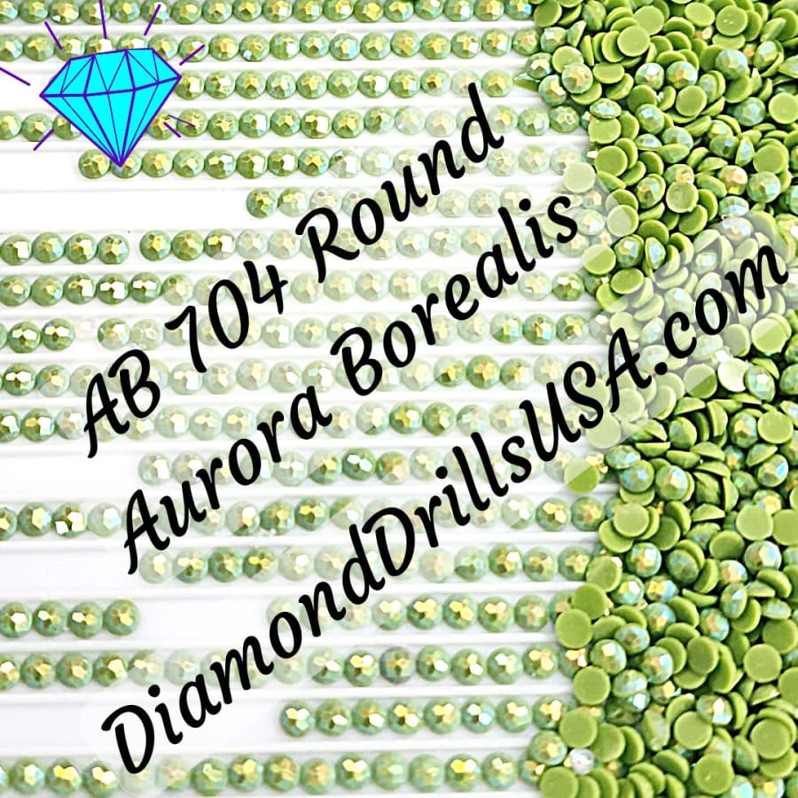 AB 704 ROUND Aurora Borealis 5D Diamond Painting Drills