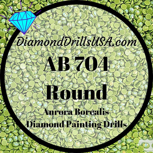 AB 704 ROUND Aurora Borealis 5D Diamond Painting Drills