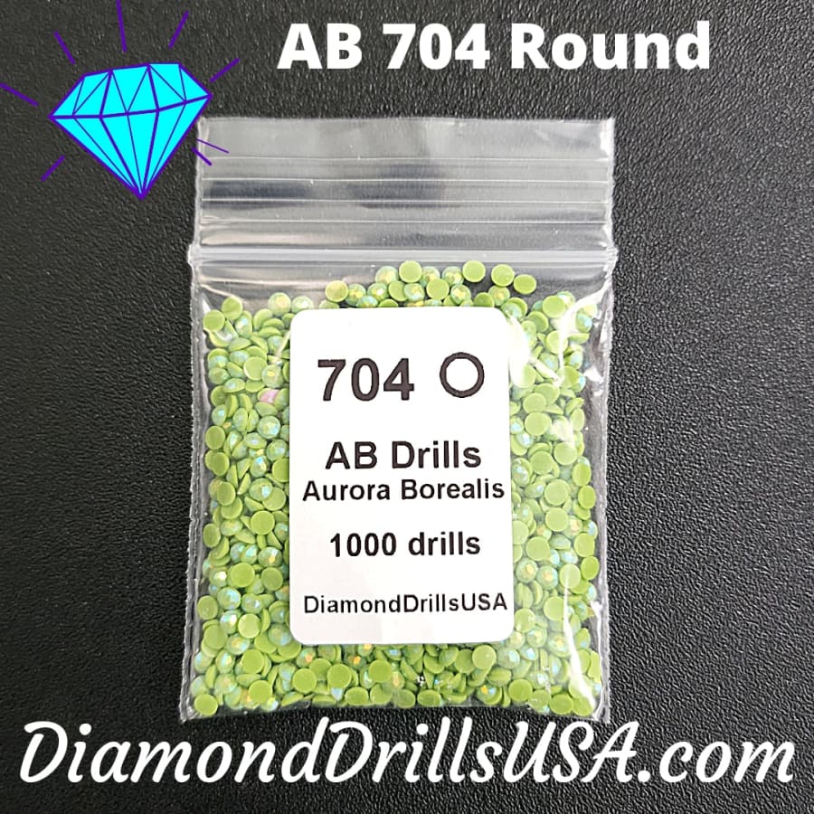 AB 704 ROUND Aurora Borealis 5D Diamond Painting Drills