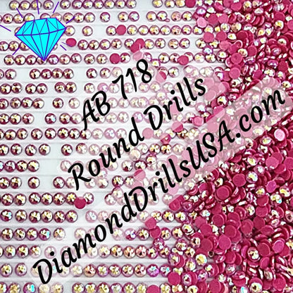 AB 718 ROUND Aurora Borealis 5D Diamond Painting Drills 