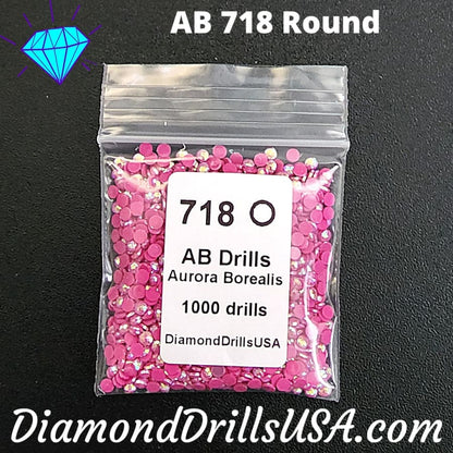 AB 718 ROUND Aurora Borealis 5D Diamond Painting Drills 