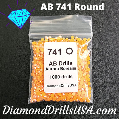 AB 741 ROUND Aurora Borealis 5D Diamond Painting Drills
