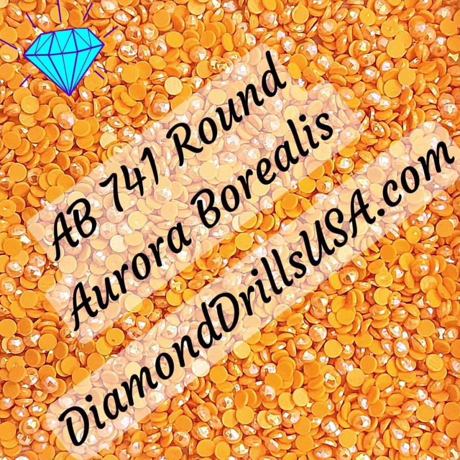 AB 741 ROUND Aurora Borealis 5D Diamond Painting Drills