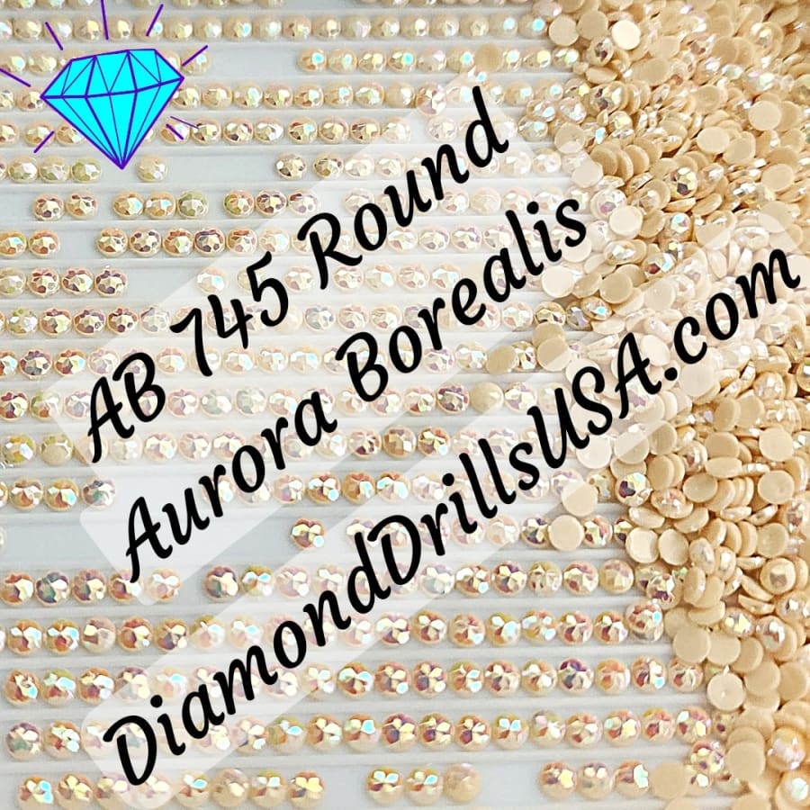 AB 745 ROUND Aurora Borealis 5D Diamond Painting Drills