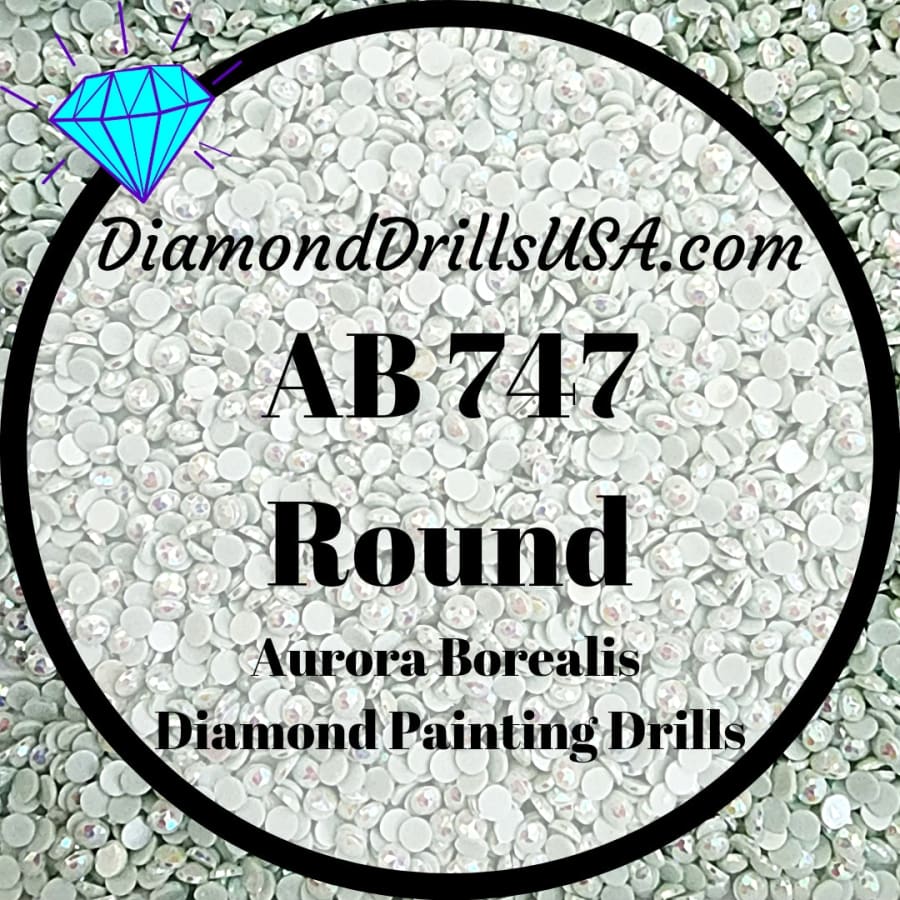 AB 747 ROUND Aurora Borealis 5D Diamond Painting Drills 