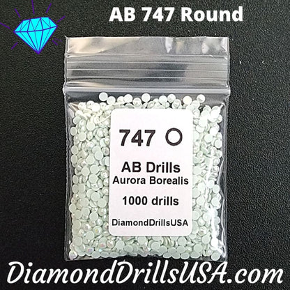 AB 747 ROUND Aurora Borealis 5D Diamond Painting Drills 
