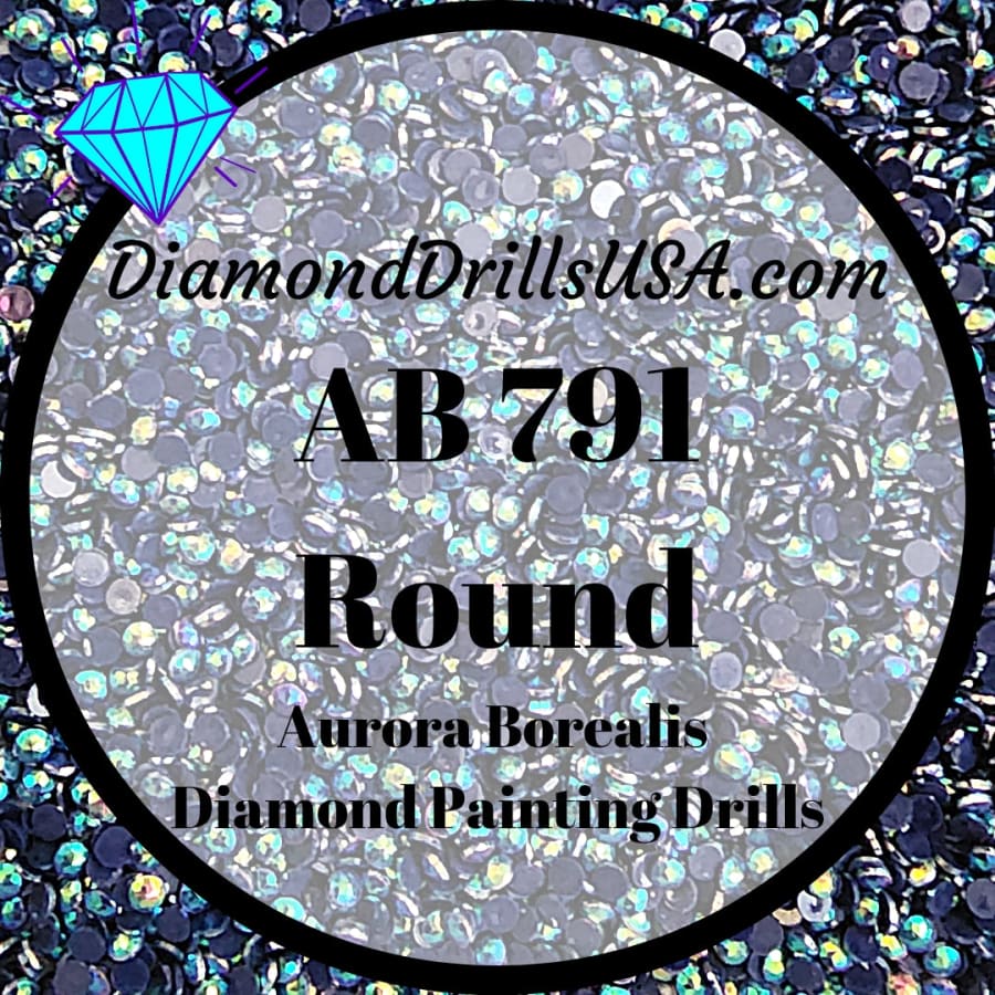AB 791 ROUND Aurora Borealis 5D Diamond Painting Drills 