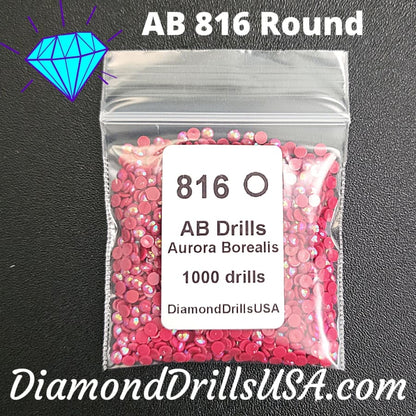 AB 816 ROUND Aurora Borealis 5D Diamond Painting Drills