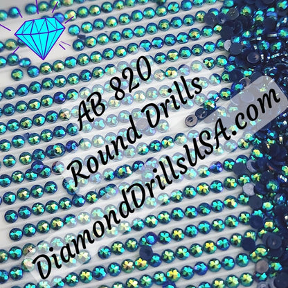AB 820 ROUND Aurora Borealis 5D Diamond Painting Drills 