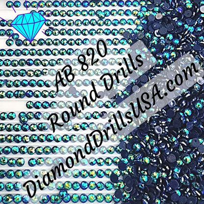 AB 820 ROUND Aurora Borealis 5D Diamond Painting Drills 