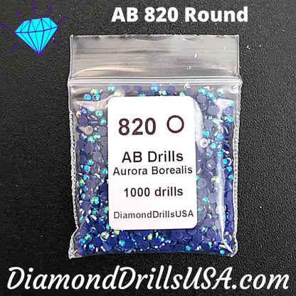 AB 820 ROUND Aurora Borealis 5D Diamond Painting Drills 