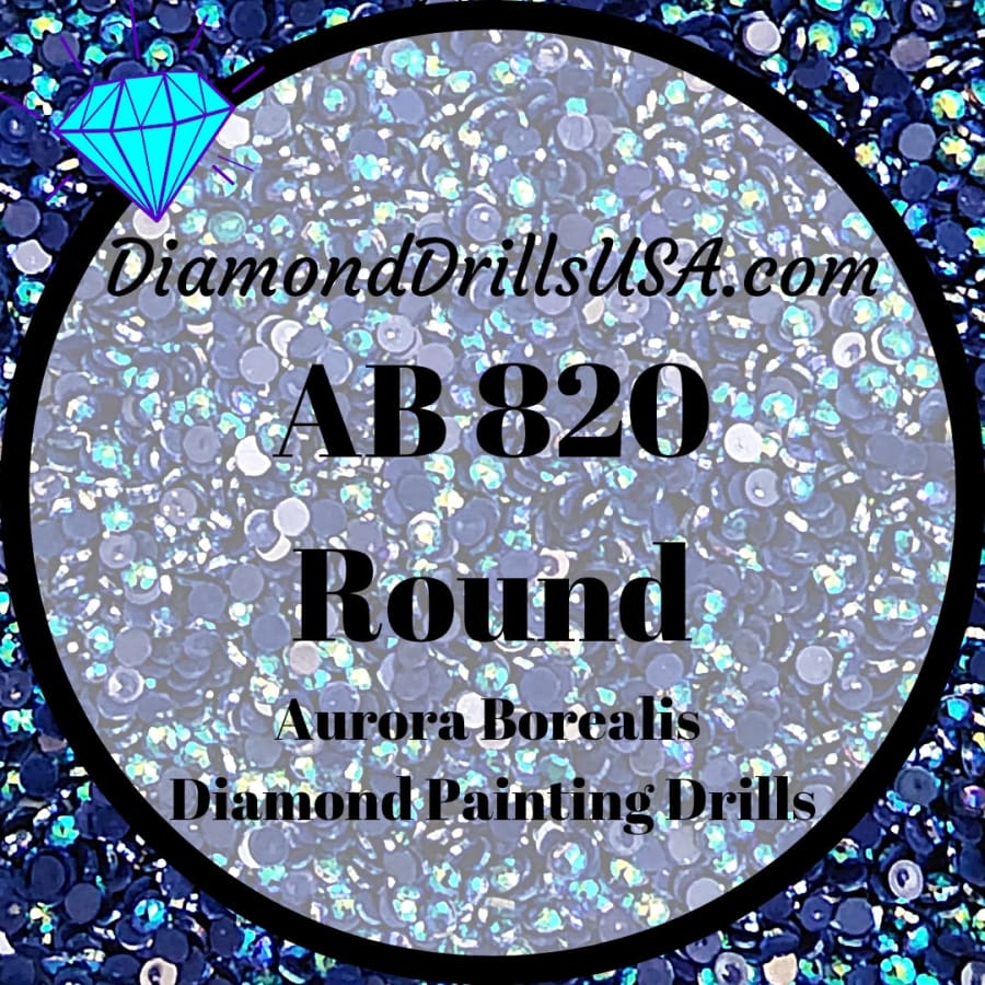 AB 820 ROUND Aurora Borealis 5D Diamond Painting Drills 