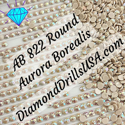 AB 822 ROUND Aurora Borealis 5D Diamond Painting Drills