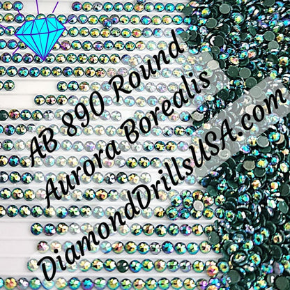 AB 890 ROUND Aurora Borealis 5D Diamond Painting Drills