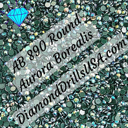 AB 890 ROUND Aurora Borealis 5D Diamond Painting Drills