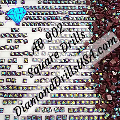 AB 902 SQUARE Aurora Borealis 5D Diamond Painting Drills 