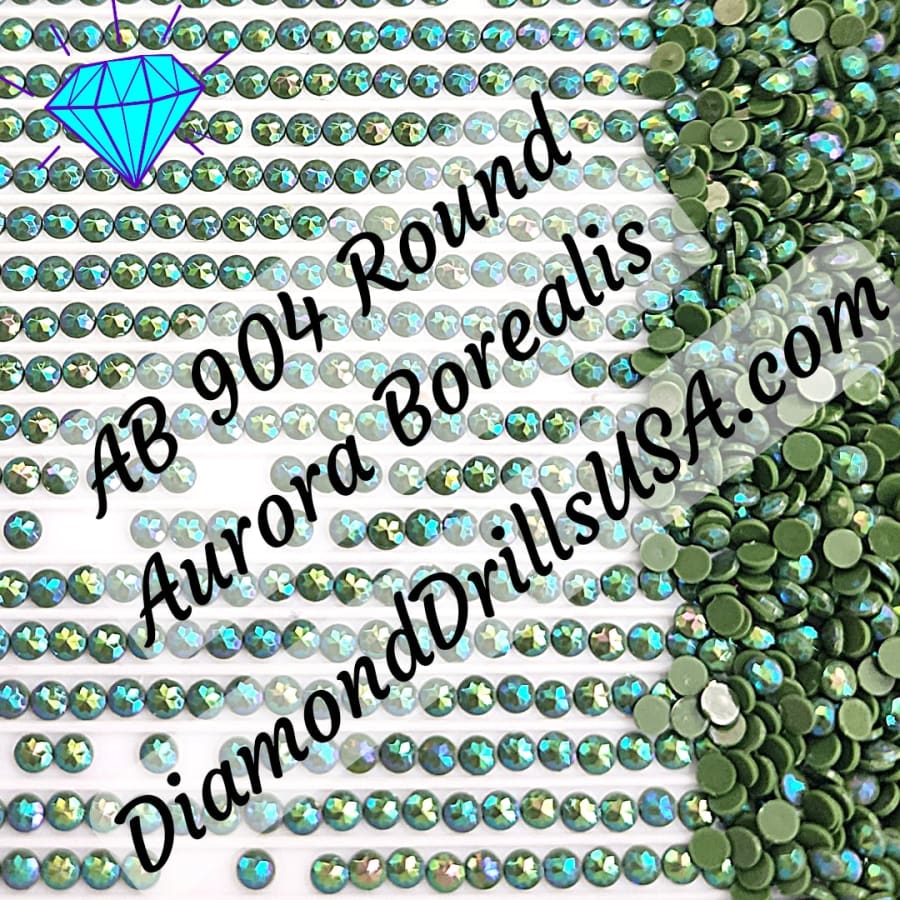 AB 904 ROUND Aurora Borealis 5D Diamond Painting Drills