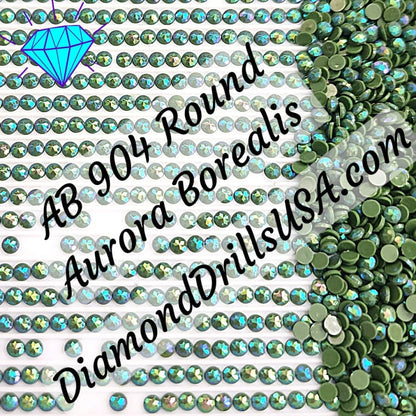 AB 904 ROUND Aurora Borealis 5D Diamond Painting Drills