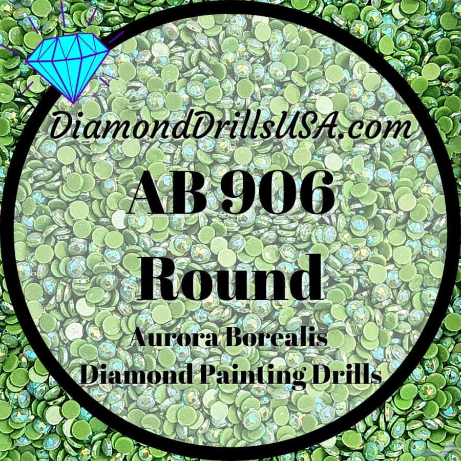 AB 906 ROUND Aurora Borealis 5D Diamond Painting Drills