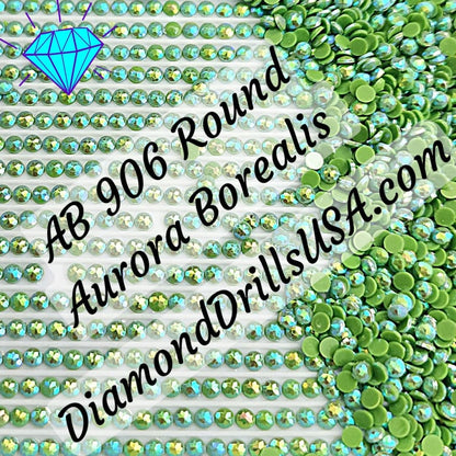 AB 906 ROUND Aurora Borealis 5D Diamond Painting Drills