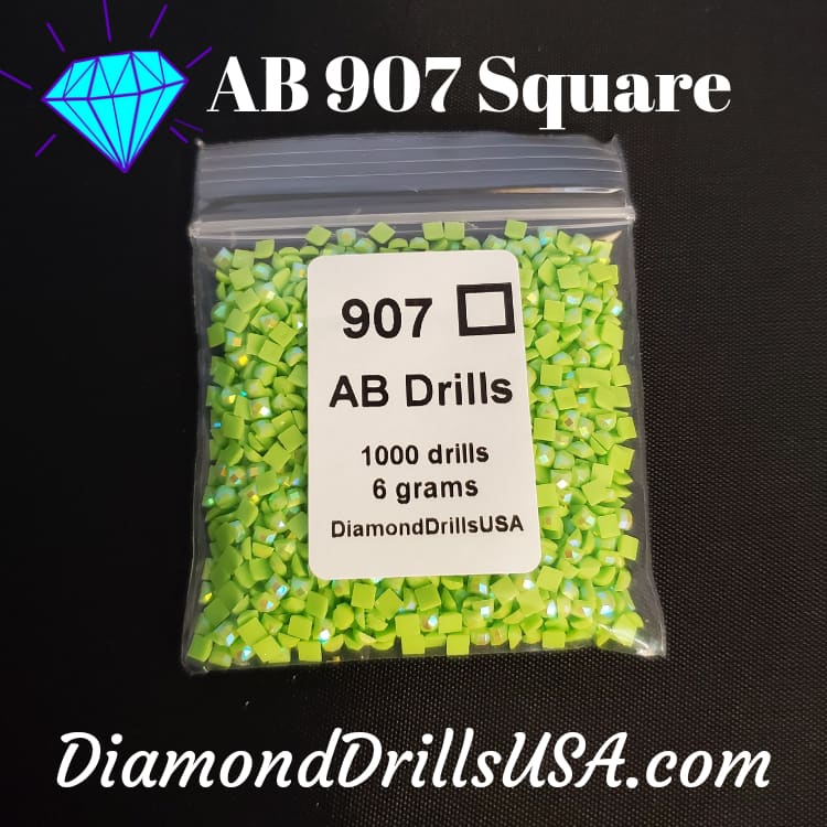 AB 907 SQUARE Aurora Borealis 5D Diamond Painting Drills 