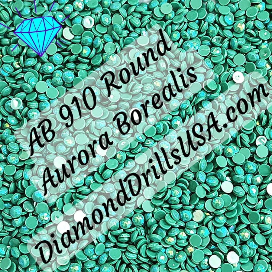 AB 910 ROUND Aurora Borealis 5D Diamond Painting Drills