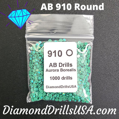 AB 910 ROUND Aurora Borealis 5D Diamond Painting Drills