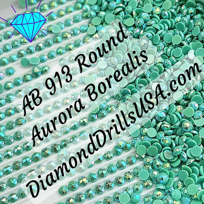 AB 913 ROUND Aurora Borealis 5D Diamond Painting Drills