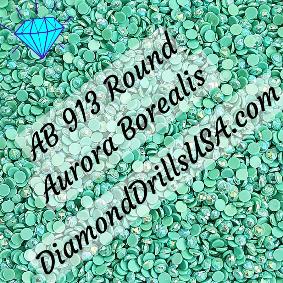 AB 913 ROUND Aurora Borealis 5D Diamond Painting Drills