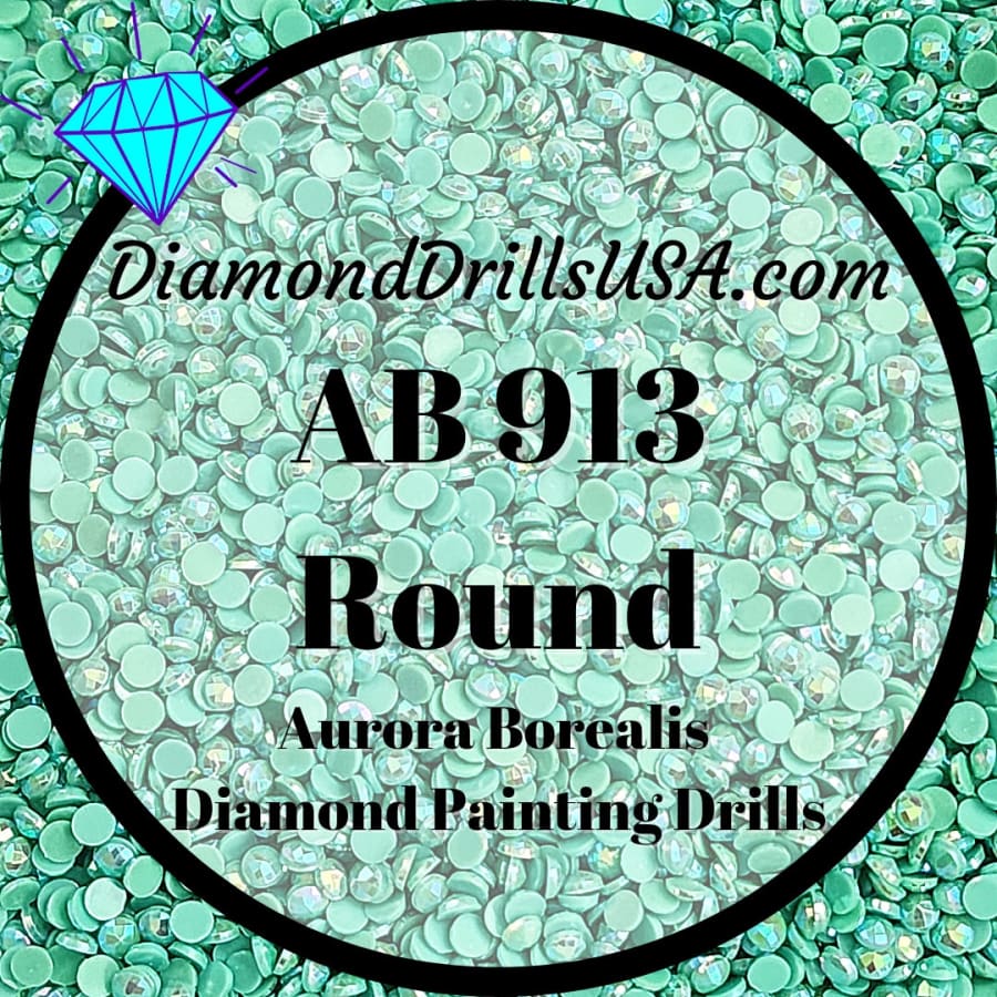 AB 913 ROUND Aurora Borealis 5D Diamond Painting Drills