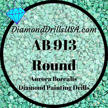AB 913 ROUND Aurora Borealis 5D Diamond Painting Drills