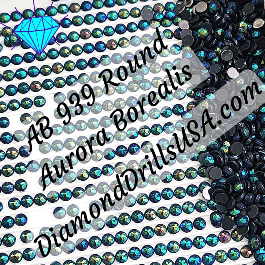 AB 939 ROUND Aurora Borealis 5D Diamond Painting Drills