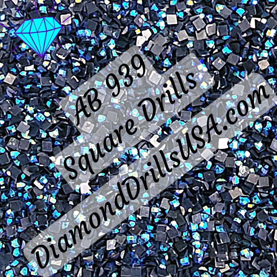 DiamondDrillsUSA - DMC 930 SQUARE 5D Diamond Painting Drills Beads DMC 930  Dark Antique