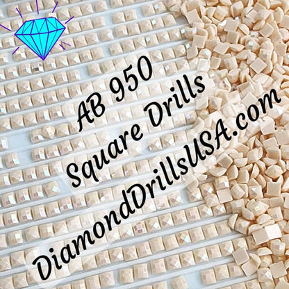AB 950 SQUARE Aurora Borealis 5D Diamond Painting Drills 