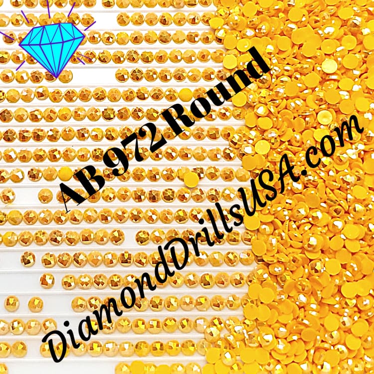AB 972 ROUND Aurora Borealis 5D Diamond Painting Drills 