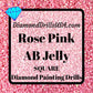 AB Rose Pink Jelly SQUARE Aurora Borealis 5D Diamond 