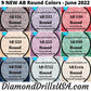 NEW AB ROUND June 2022 Set - 9 Colors Aurora Borealis 